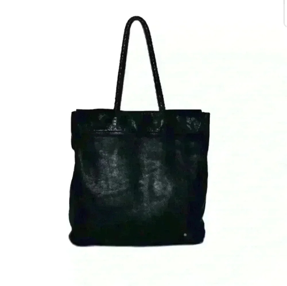 REHARD Italy Black Italian Leather Shoulder Bag - Picture 2 of 3